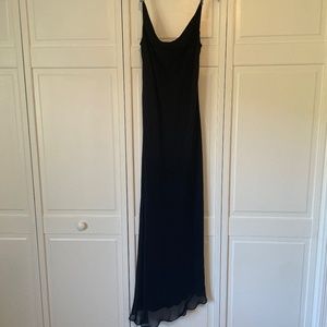 Chelsea Nites Black 100% Silk Evening Gown